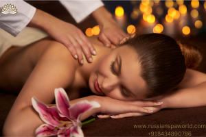 Ladies spa center female to male body massage service